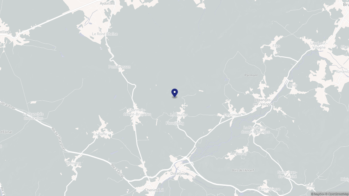 Aperçu cartographique de Le Roulier, centré sur la commune