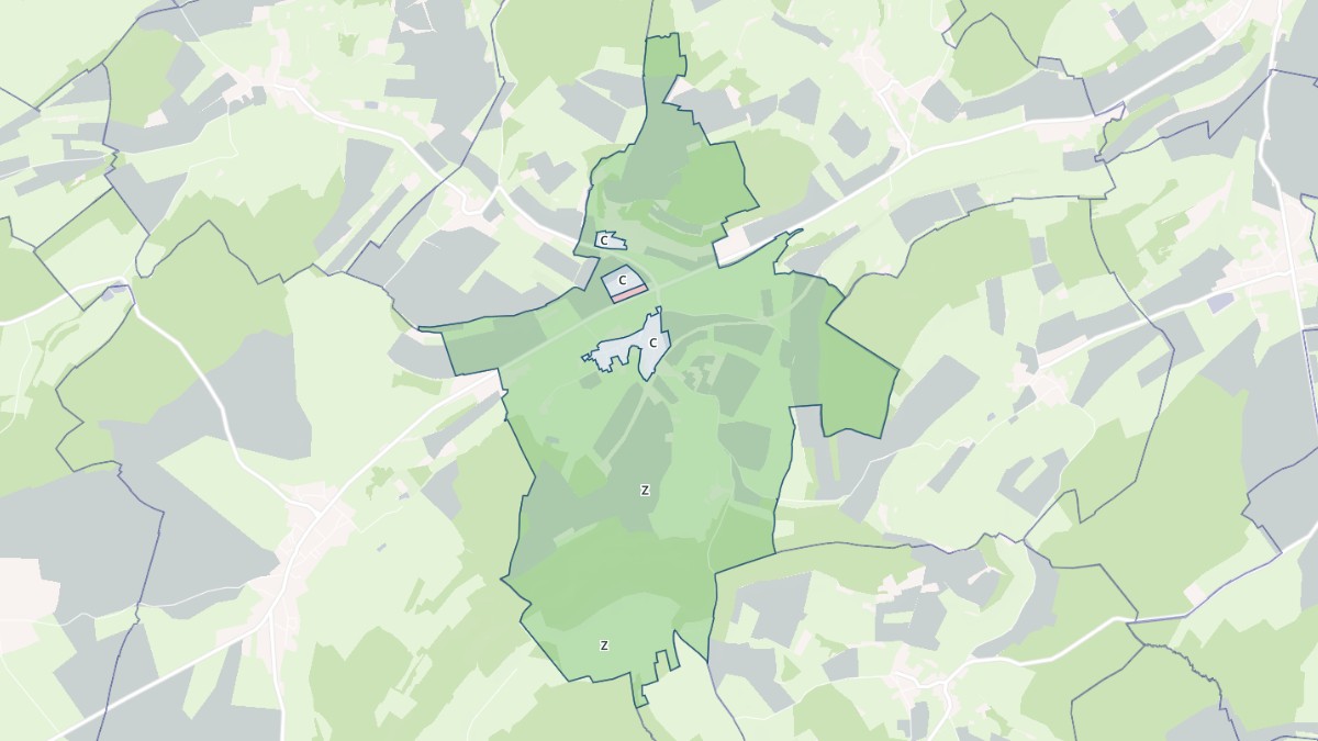 Aperçu cartographique de Rozerotte, centré sur la commune