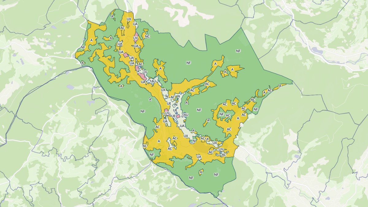 Aperçu cartographique de Rupt-sur-Moselle, centré sur la commune