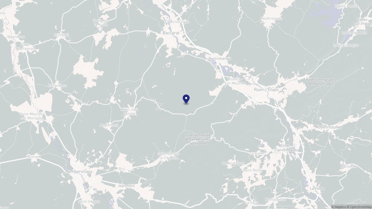 Aperçu cartographique de Sainte-Barbe, centré sur la commune