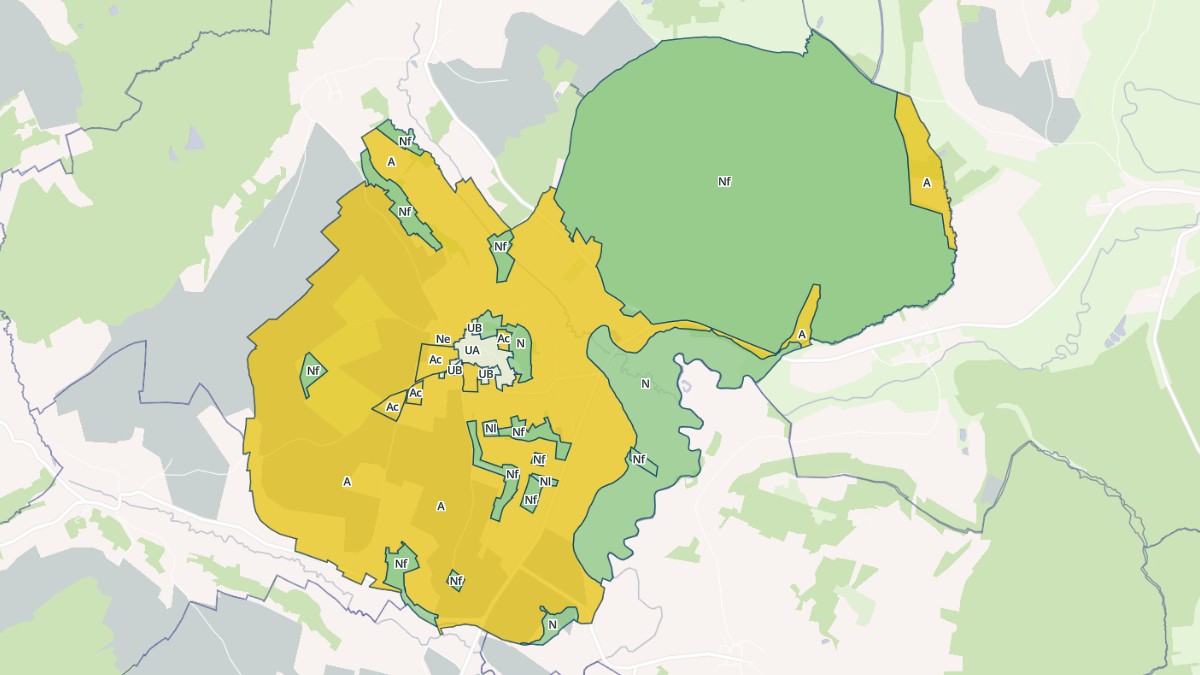 Aperçu cartographique de Saint-Julien, centré sur la commune