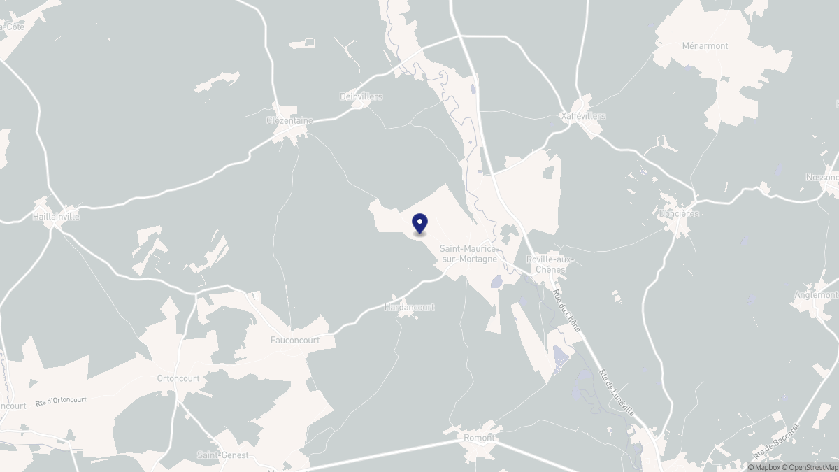 Aperçu cartographique de Saint-Maurice-sur-Mortagne, centré sur la commune