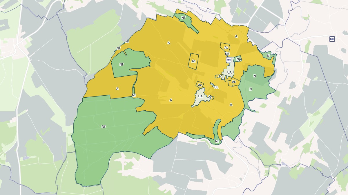 Aperçu cartographique de Les Thons, centré sur la commune