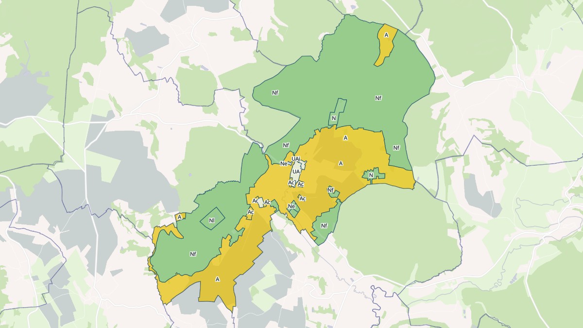 Aperçu cartographique de Tignécourt, centré sur la commune