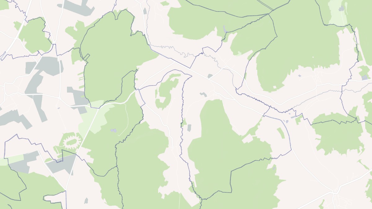 Aperçu cartographique de Tollaincourt, centré sur la commune