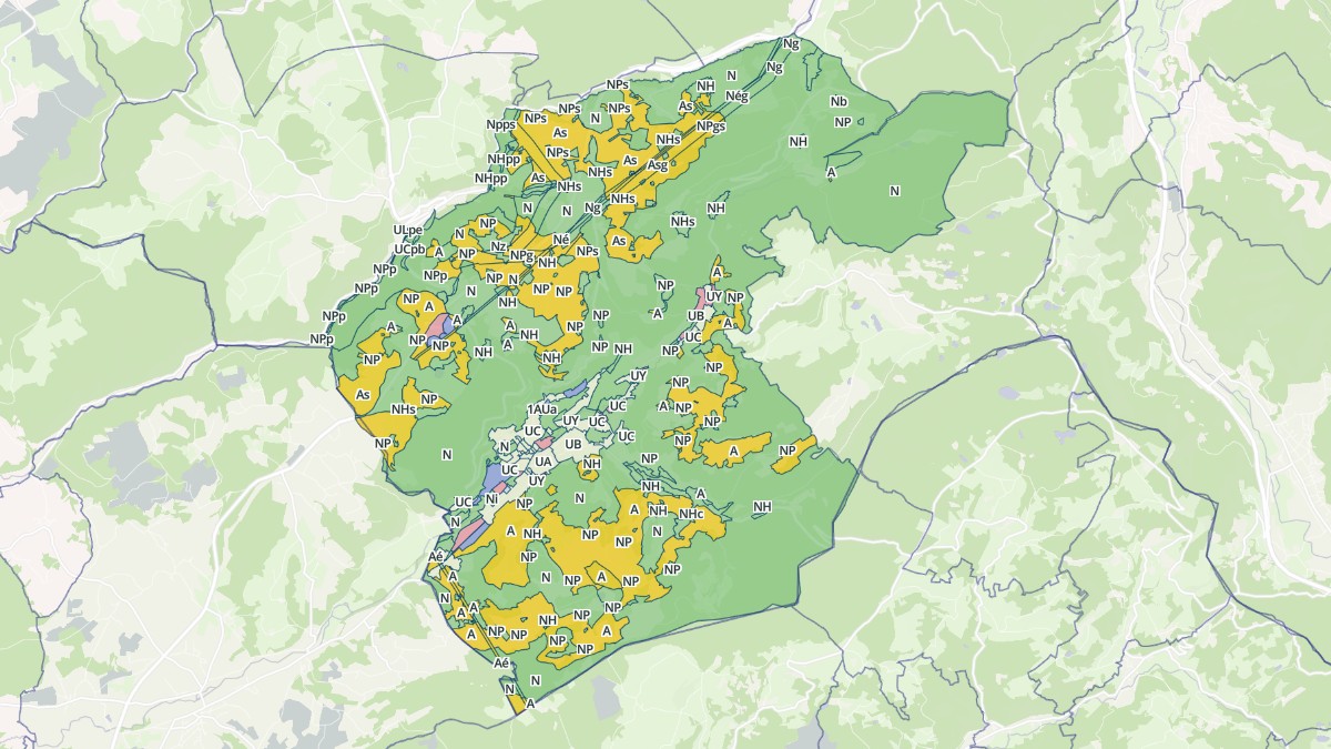 Aperçu cartographique de Le Val-d'Ajol, centré sur la commune