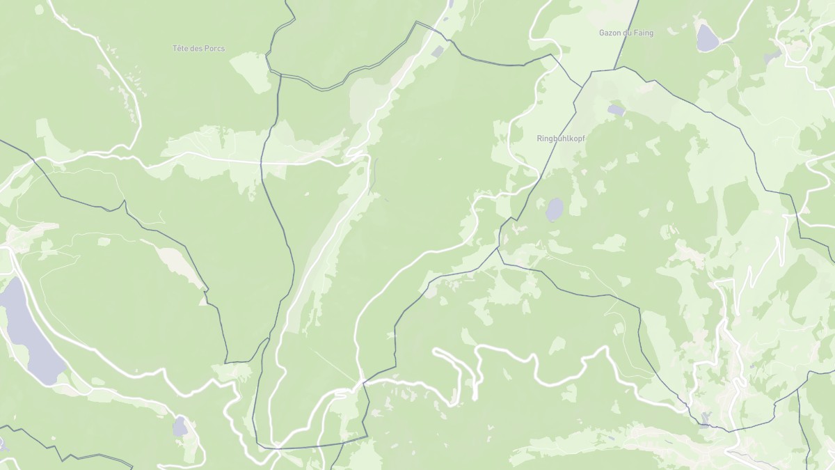 Aperçu cartographique de Le Valtin, centré sur la commune