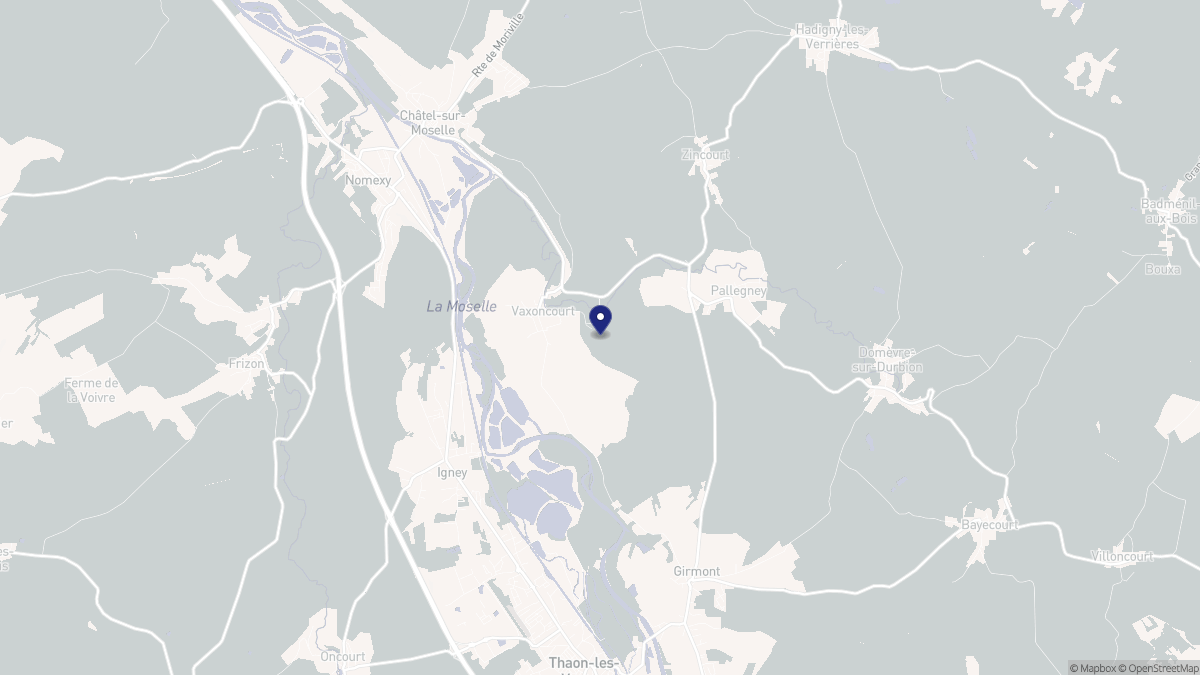 Aperçu cartographique de Vaxoncourt, centré sur la commune