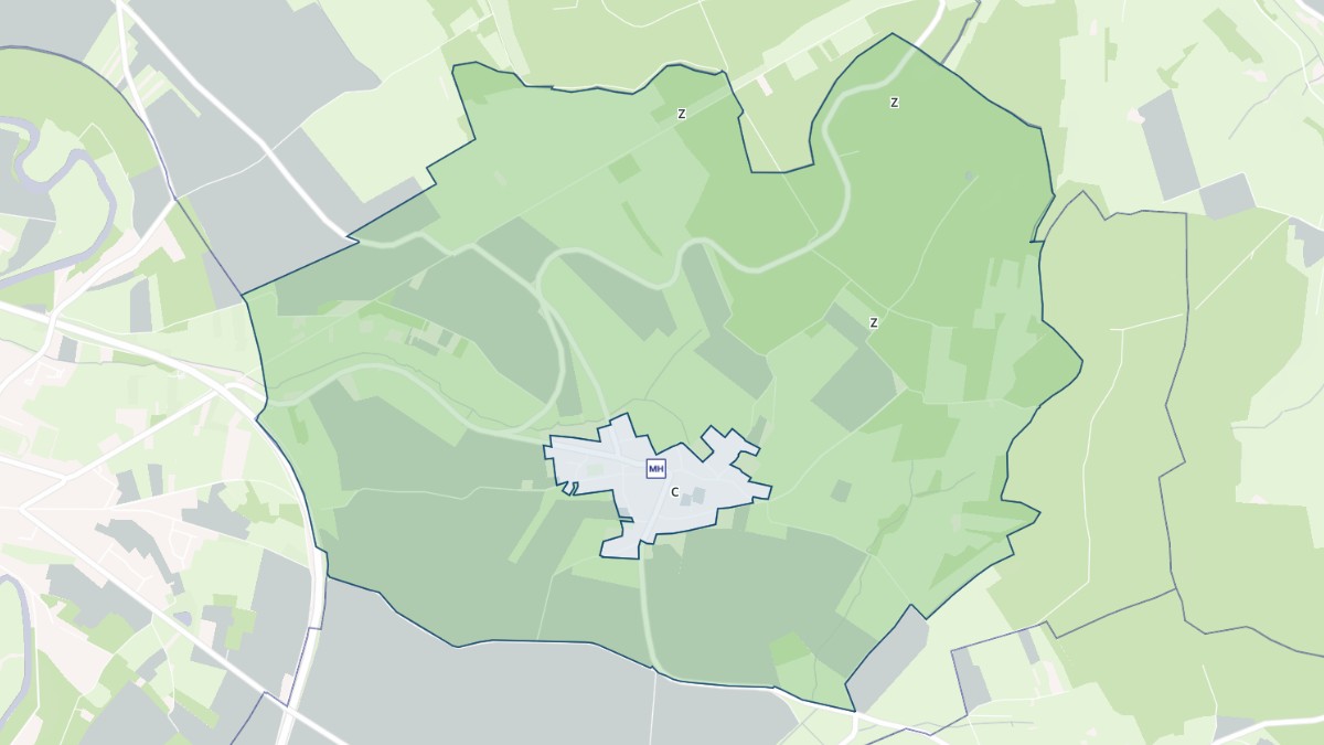 Aperçu cartographique de Villers, centré sur la commune