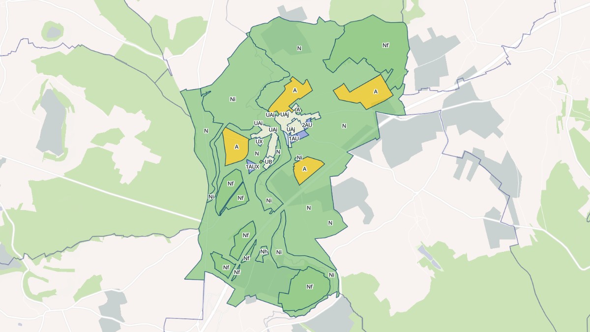 Aperçu cartographique de Vrécourt, centré sur la commune