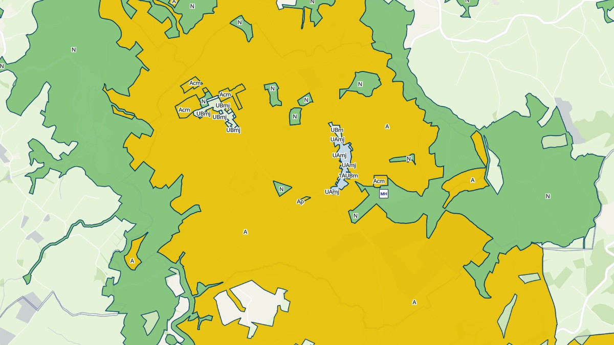 Aperçu cartographique de Beauvilliers, centré sur la commune