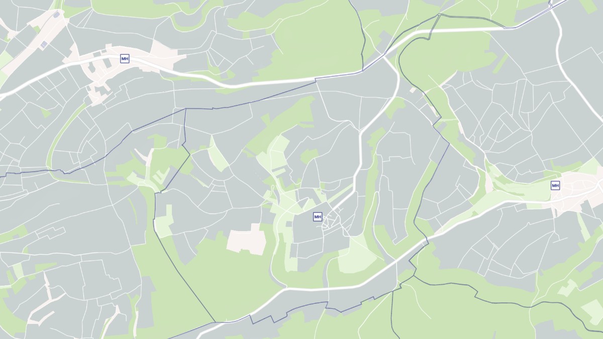 Aperçu cartographique de Béru, centré sur la commune