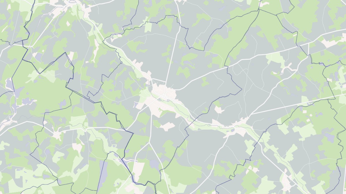 Aperçu cartographique de Bléneau, centré sur la commune