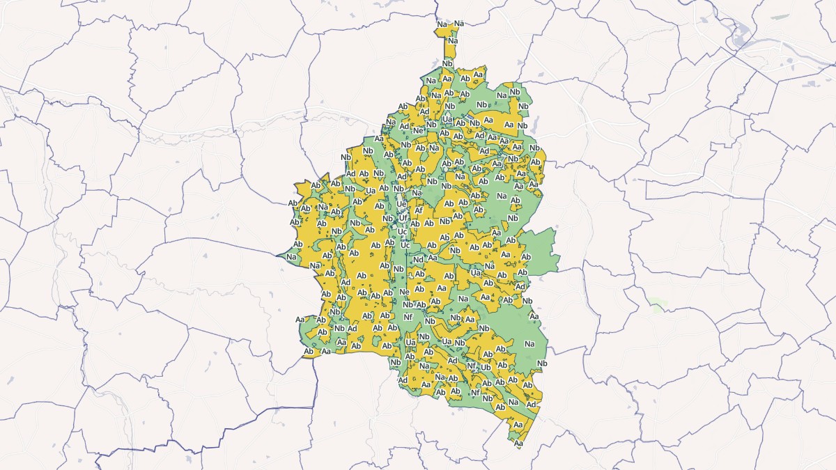 Aperçu cartographique de Charny Orée de Puisaye, centré sur la commune