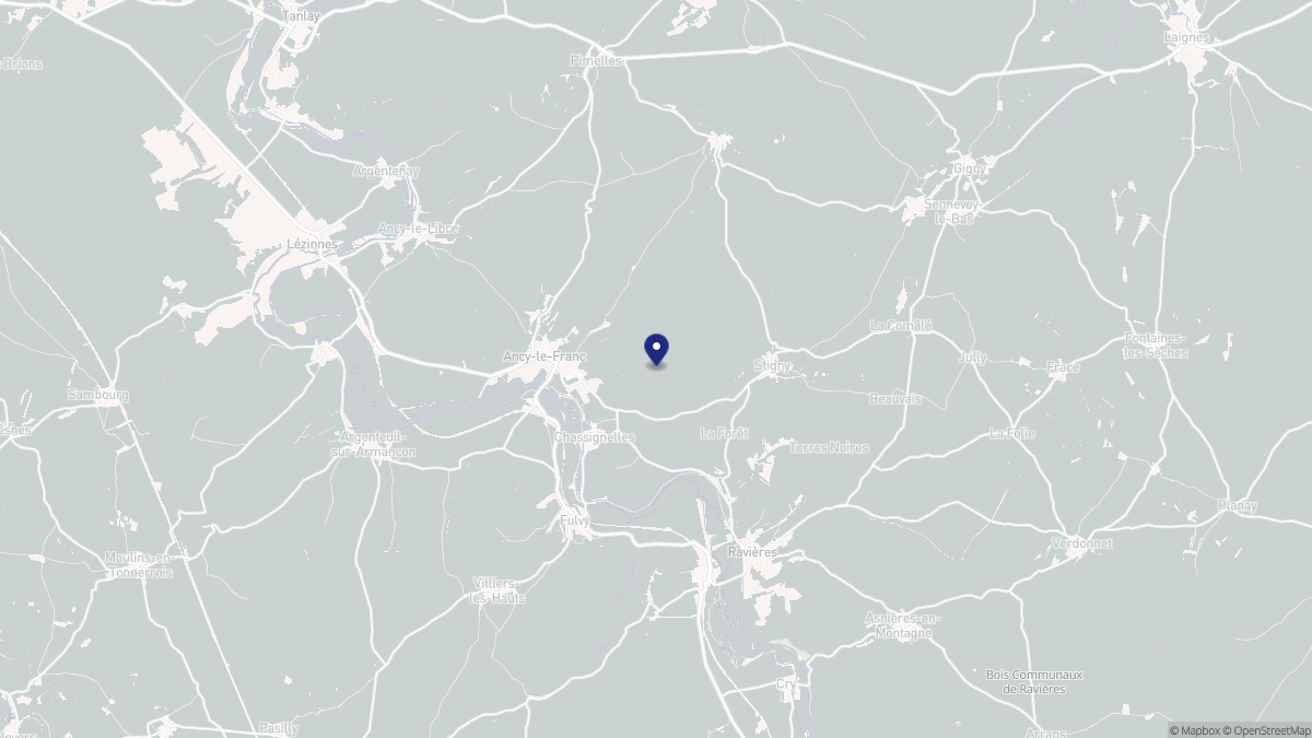 Aperçu cartographique de Chassignelles, centré sur la commune