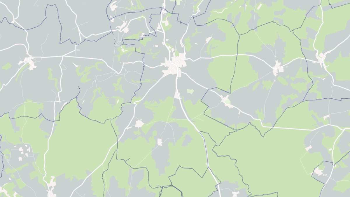 Aperçu cartographique de Courson-les-Carrières, centré sur la commune