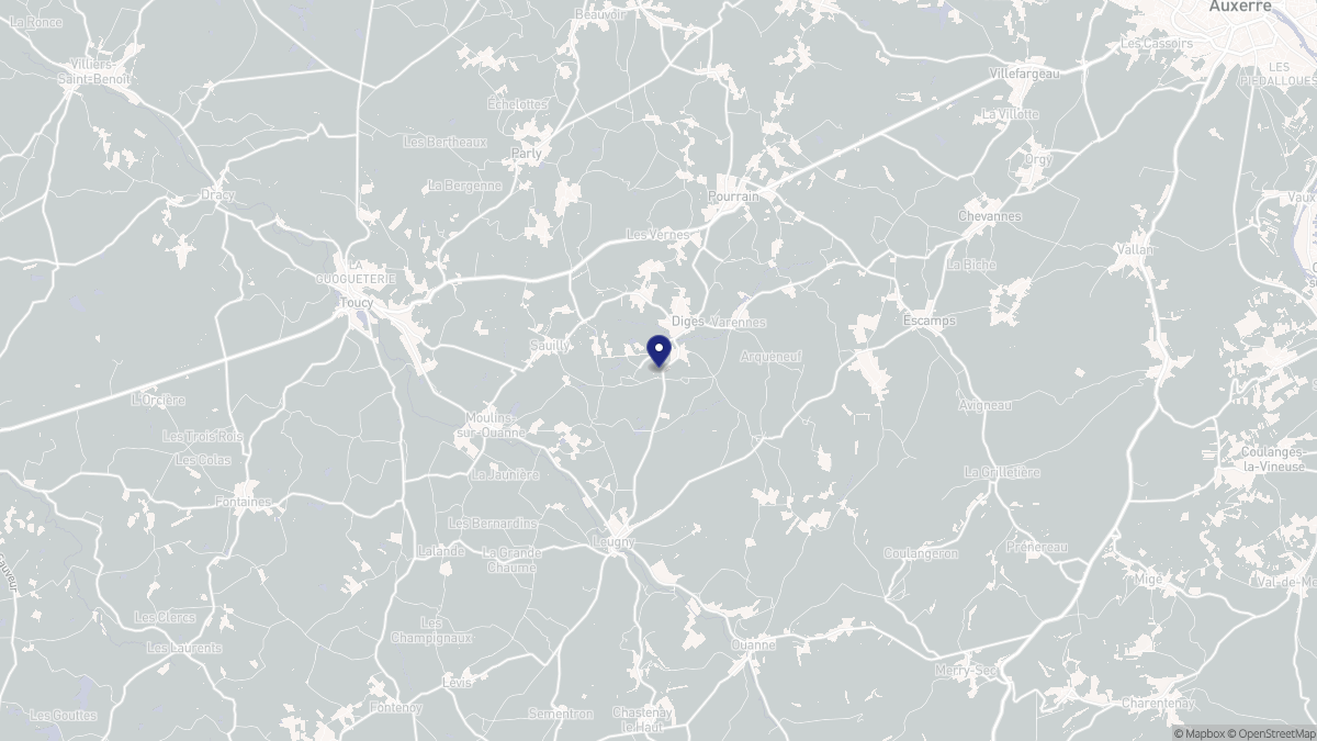 Aperçu cartographique de Diges, centré sur la commune