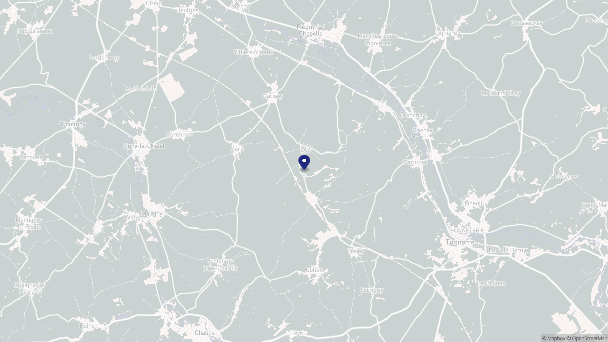 Aperçu cartographique de Dyé, centré sur la commune
