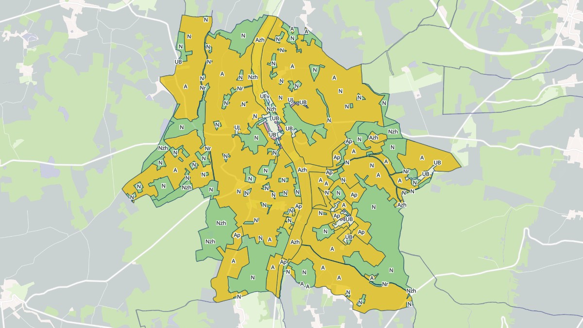 Aperçu cartographique de La Ferté-Loupière, centré sur la commune