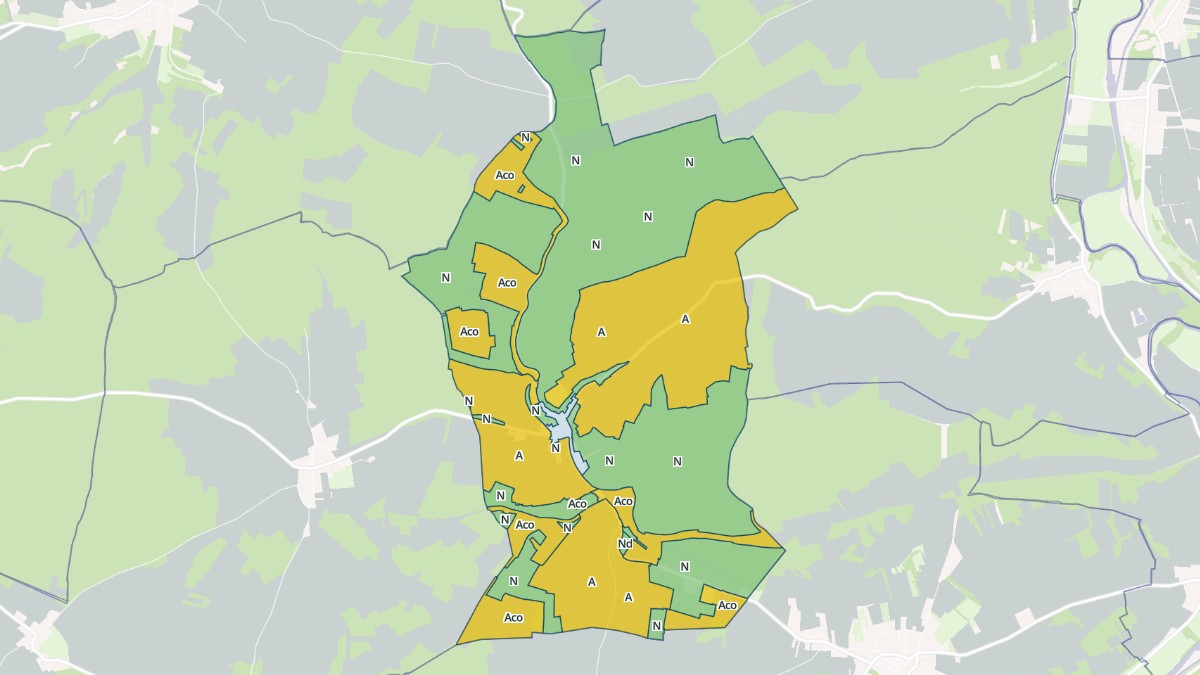 Aperçu cartographique de Fontenay-sous-Fouronnes, centré sur la commune