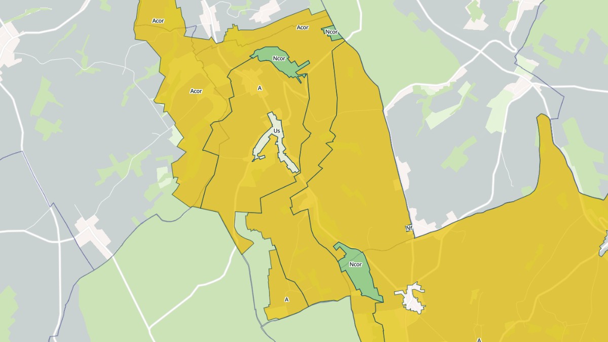 Aperçu cartographique de Fournaudin, centré sur la commune