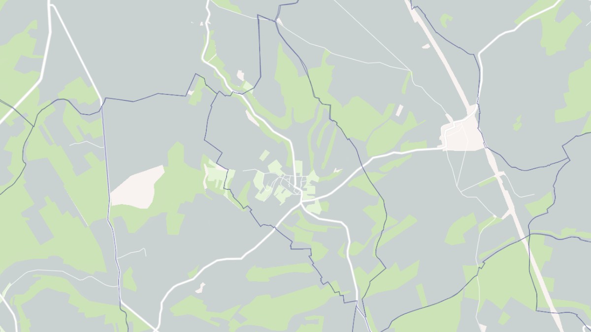 Aperçu cartographique de Fresnes, centré sur la commune
