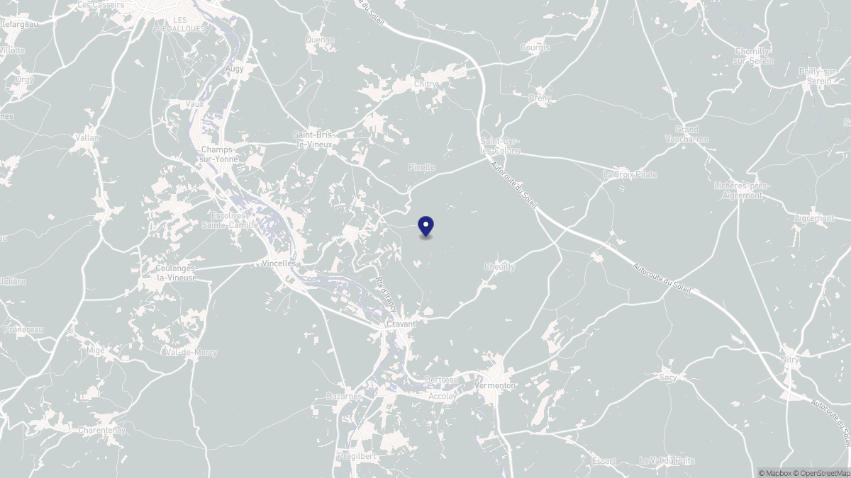 Aperçu cartographique de Irancy, centré sur la commune