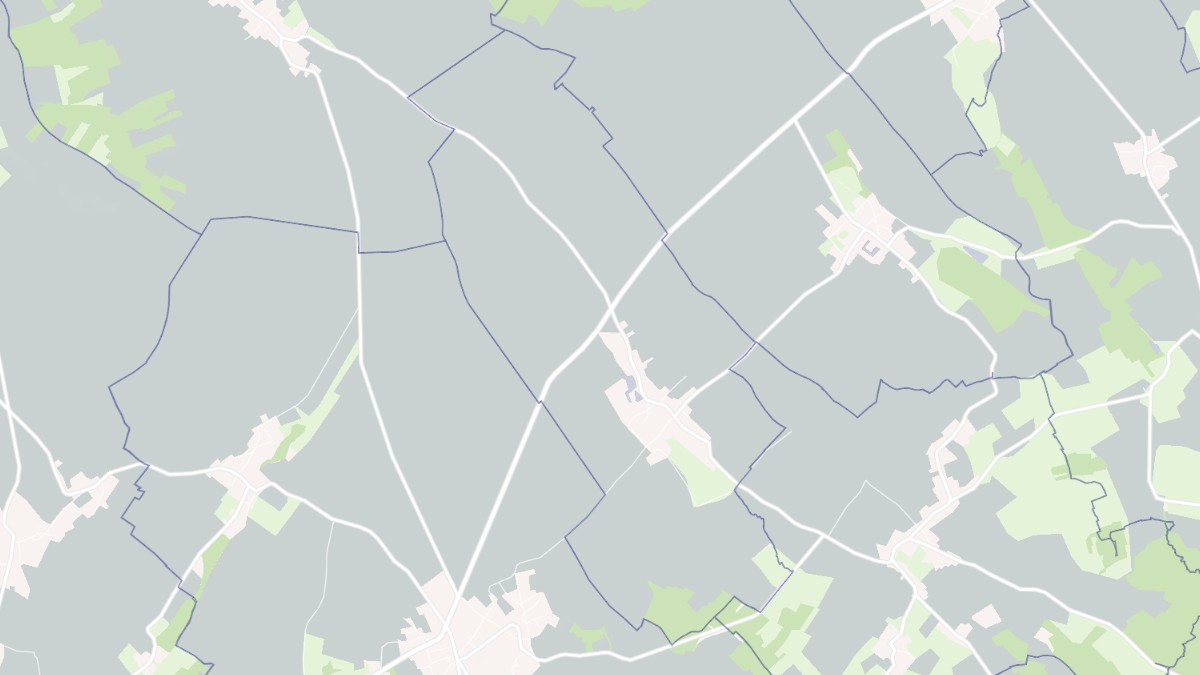 Aperçu cartographique de Lasson, centré sur la commune