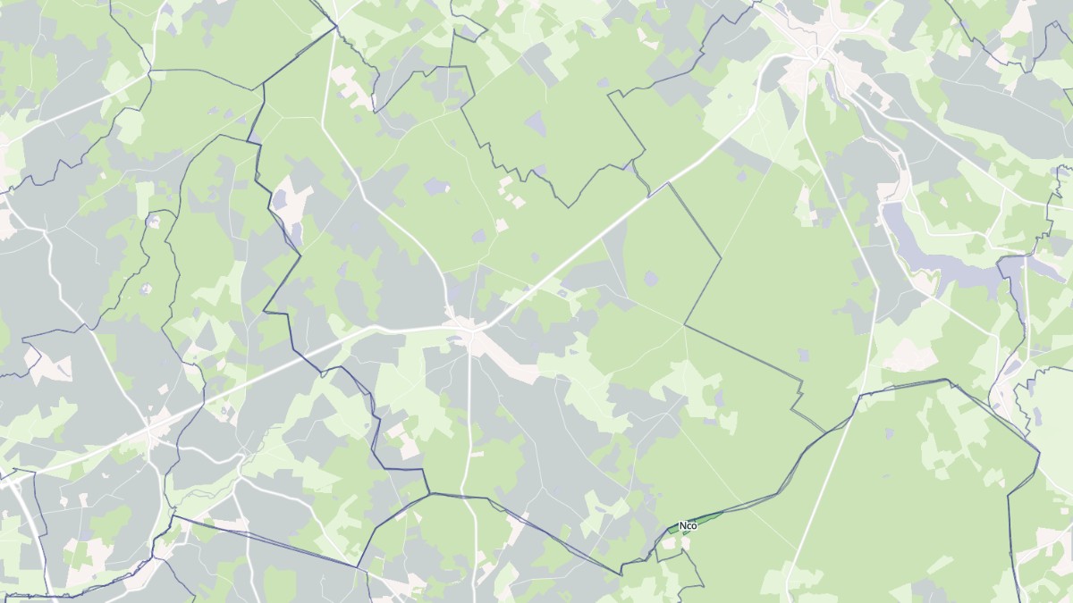 Aperçu cartographique de Lavau, centré sur la commune
