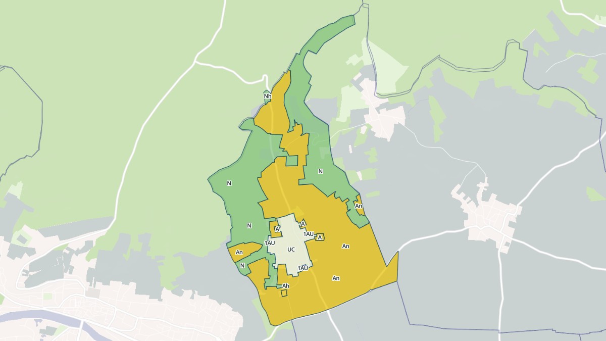 Aperçu cartographique de Looze, centré sur la commune