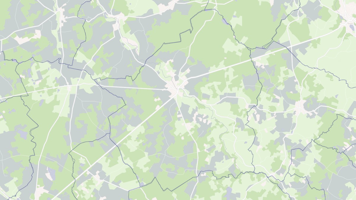 Aperçu cartographique de Mézilles, centré sur la commune