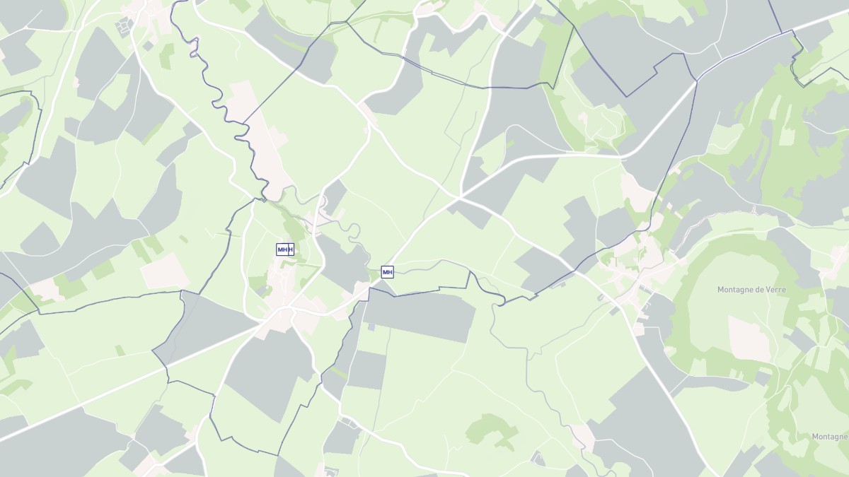 Aperçu cartographique de Montréal, centré sur la commune