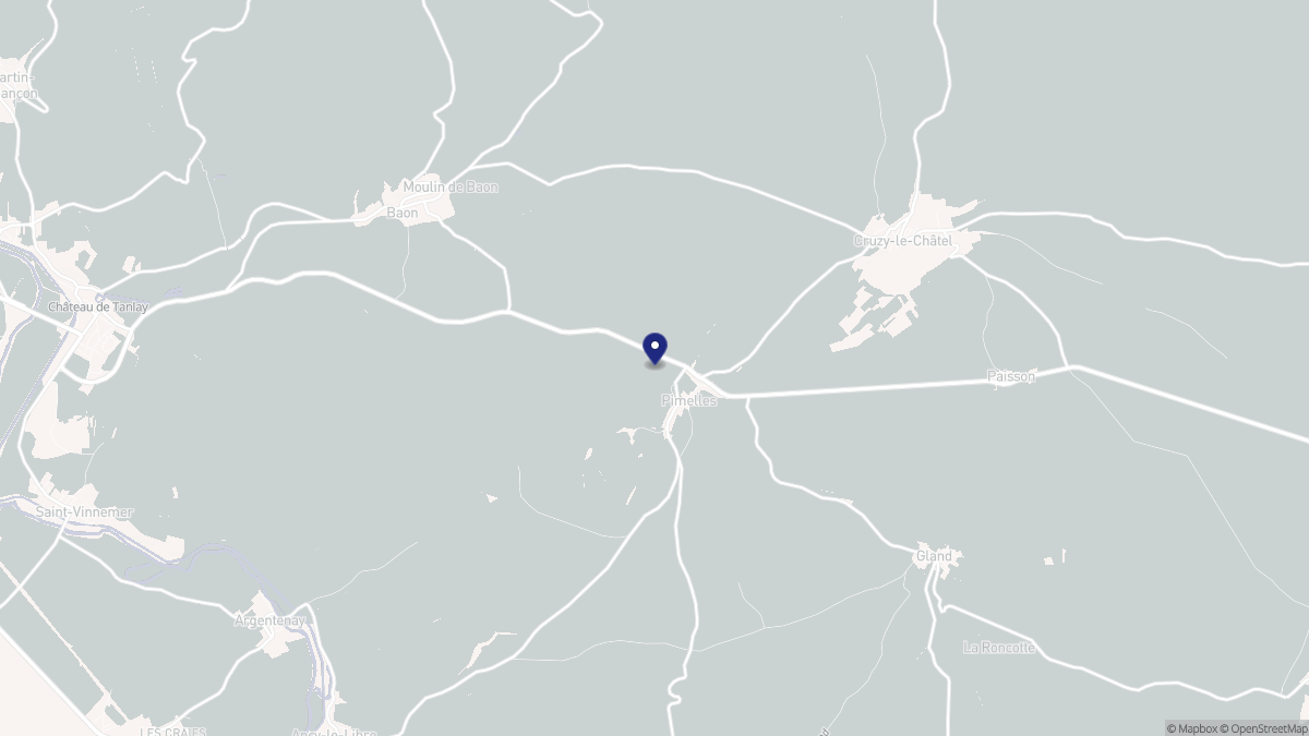 Aperçu cartographique de Pimelles, centré sur la commune