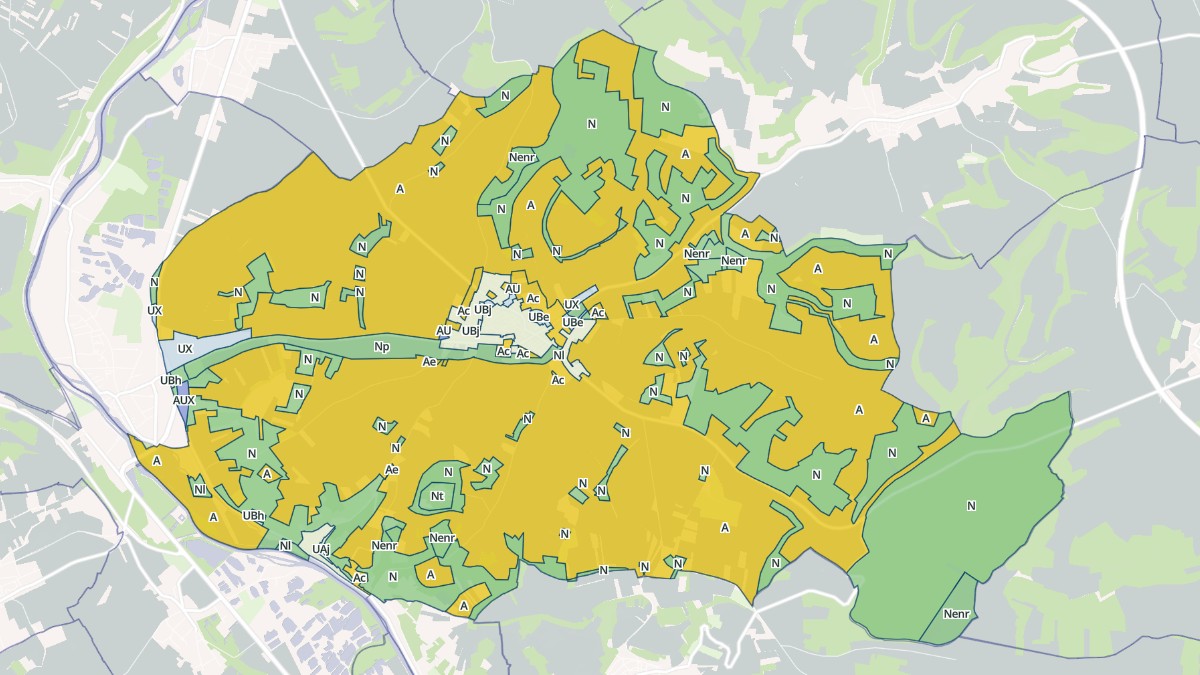 Aperçu cartographique de Saint-Bris-le-Vineux, centré sur la commune
