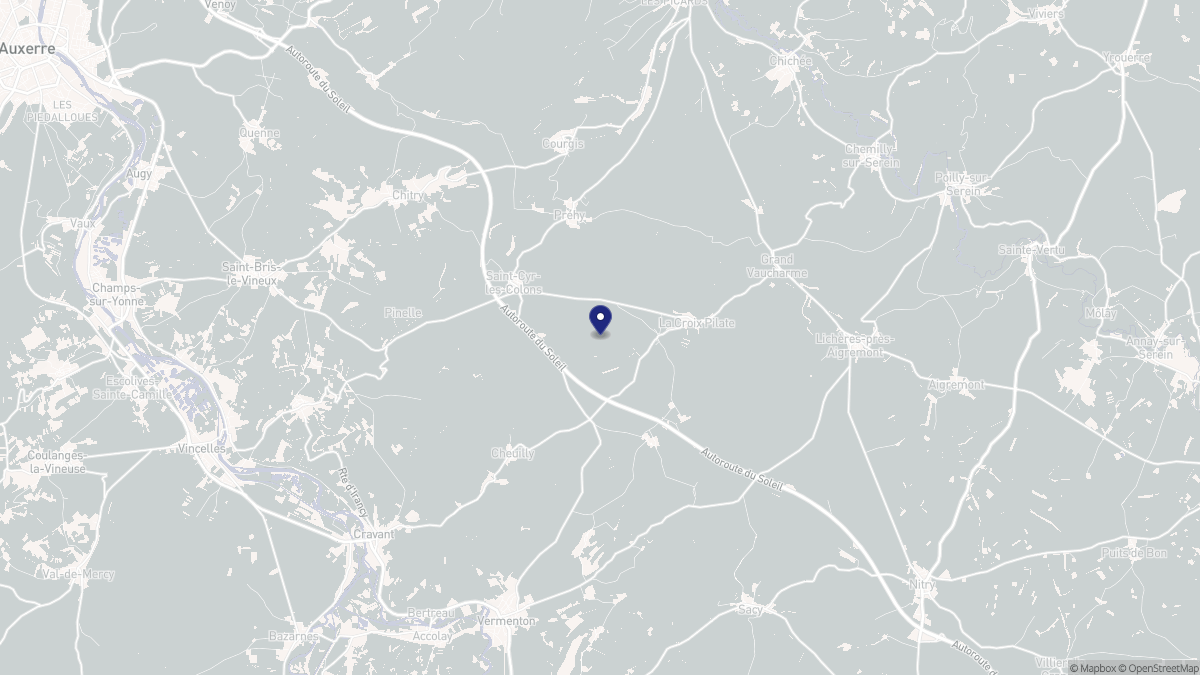 Aperçu cartographique de Saint-Cyr-les-Colons, centré sur la commune