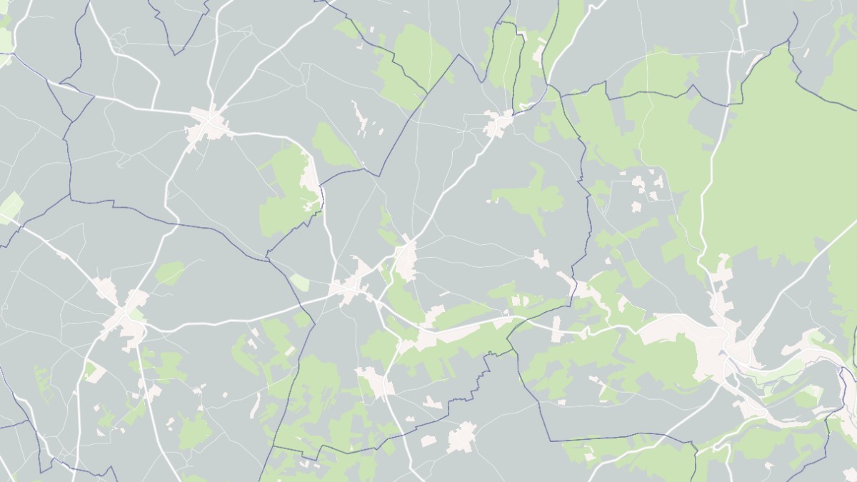 Aperçu cartographique de Sougères-en-Puisaye, centré sur la commune