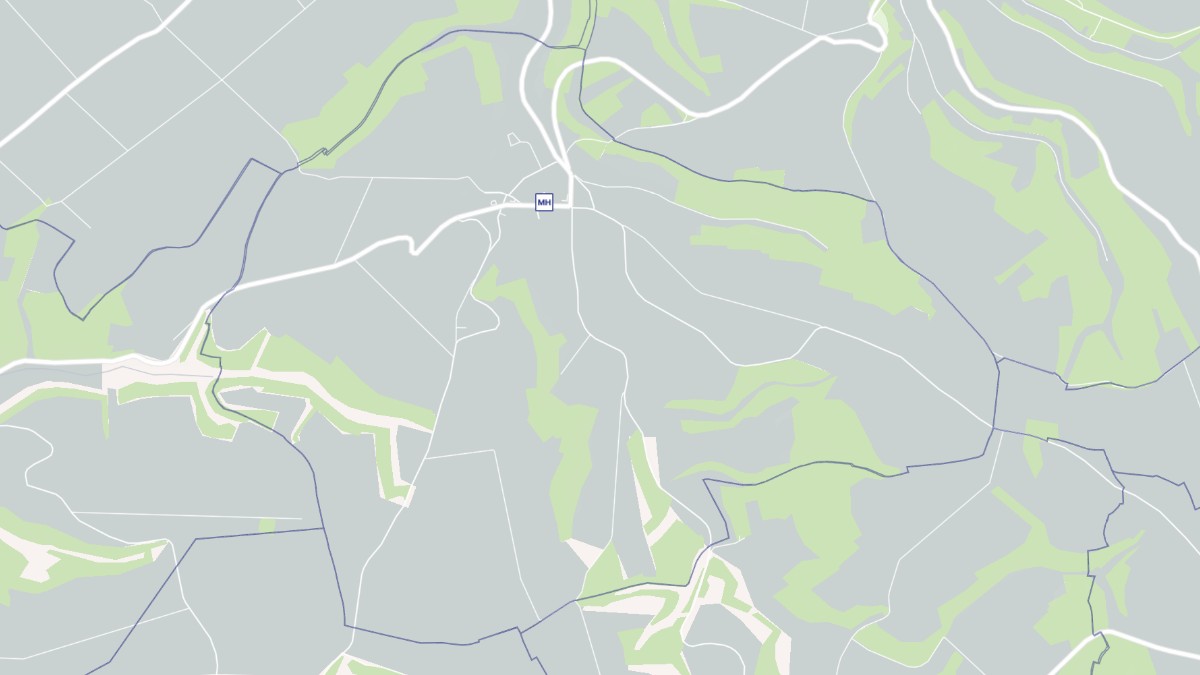 Aperçu cartographique de Trichey, centré sur la commune