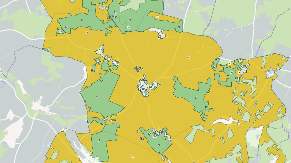 Aperçu cartographique de Villethierry, centré sur la commune