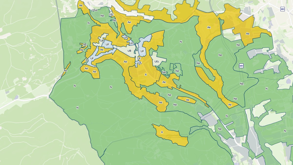 Aperçu cartographique de Auxelles-Bas, centré sur la commune