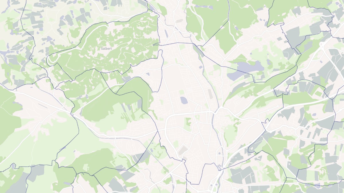 Aperçu cartographique de Belfort, centré sur la commune