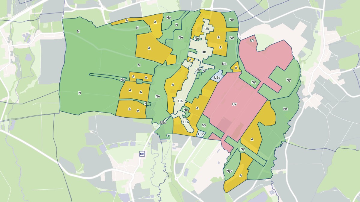 Aperçu cartographique de Fontaine, centré sur la commune