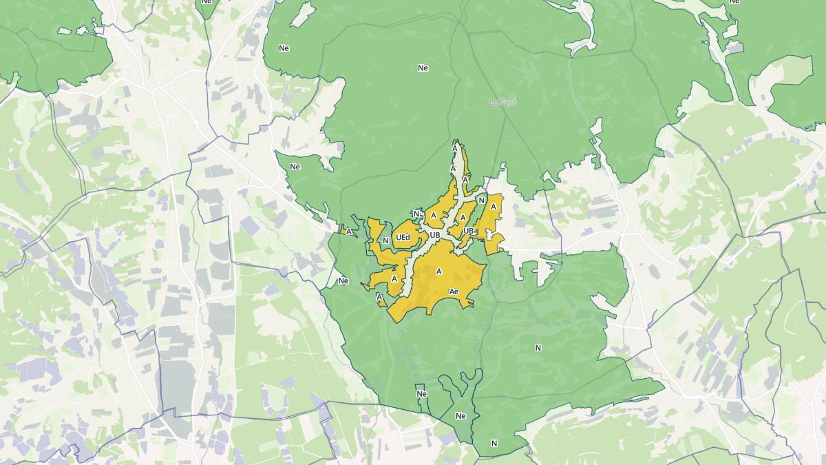 Aperçu cartographique de Grosmagny, centré sur la commune