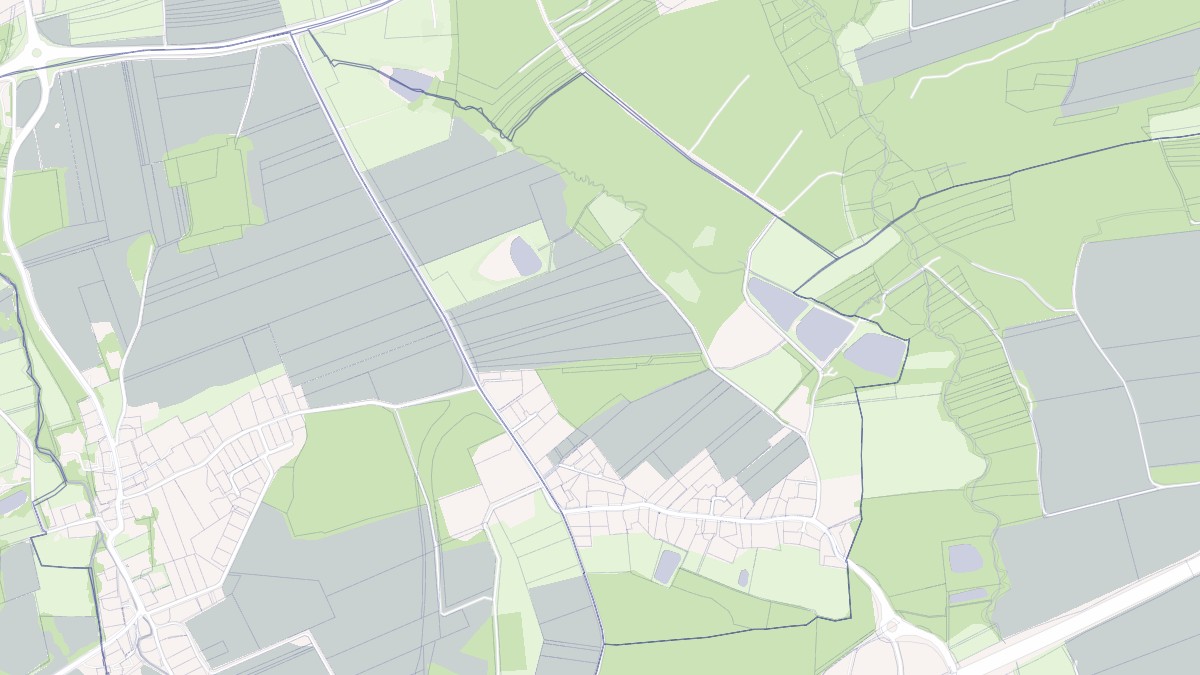 Aperçu cartographique de Lagrange, centré sur la commune