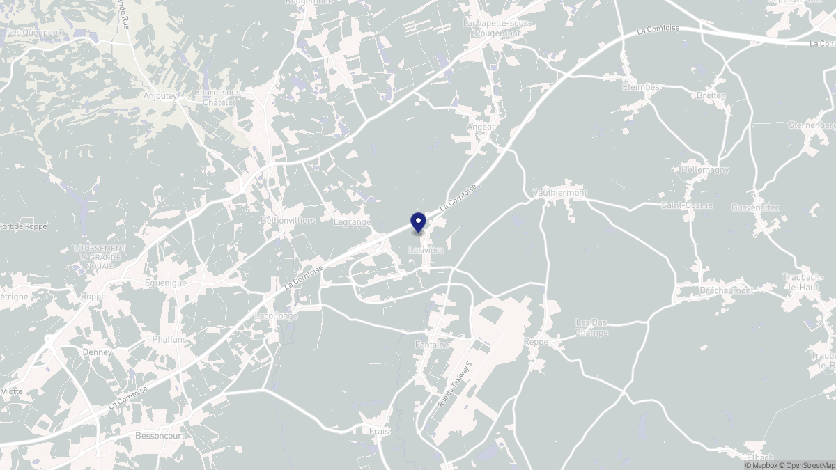 Aperçu cartographique de Larivière, centré sur la commune