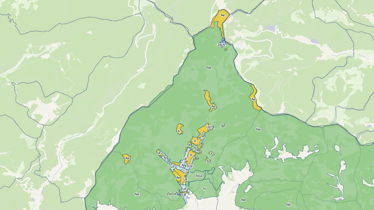 Aperçu cartographique de Lepuix, centré sur la commune