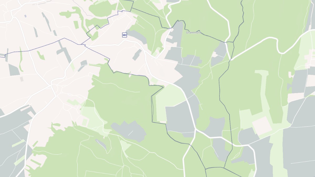 Aperçu cartographique de Montbouton, centré sur la commune