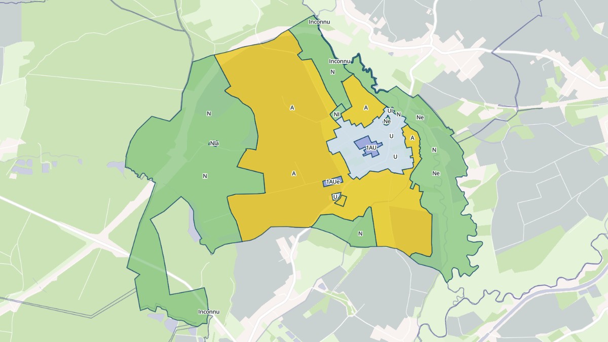 Aperçu cartographique de Novillard, centré sur la commune