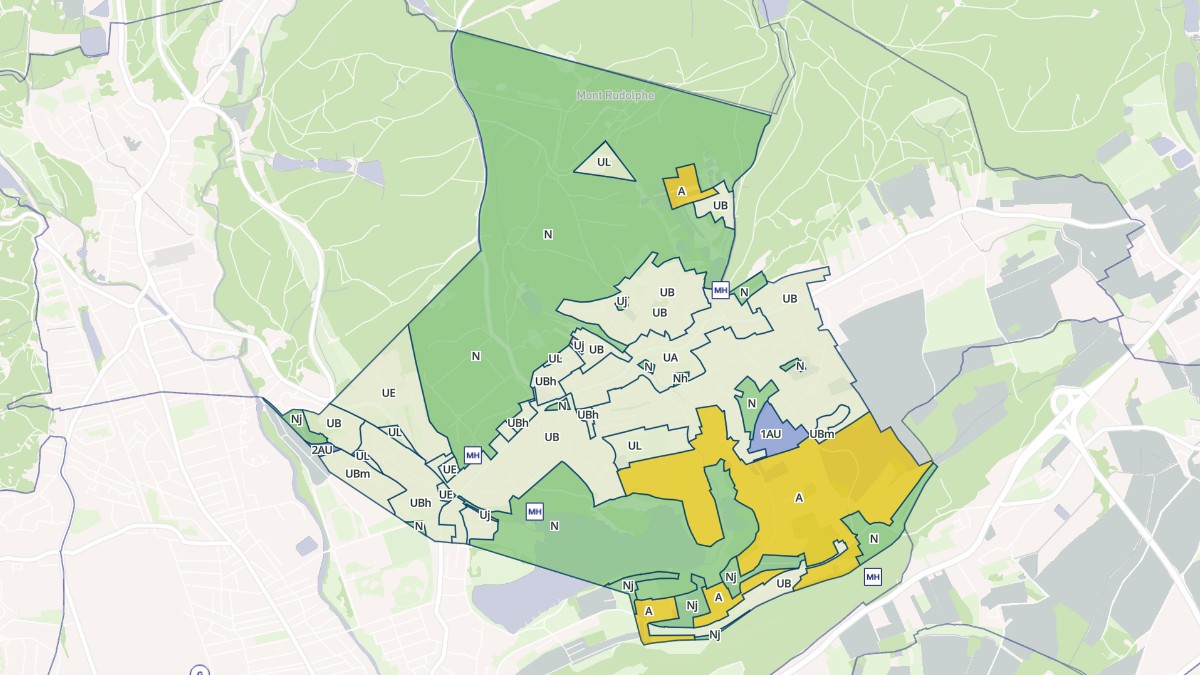 Aperçu cartographique de Offemont, centré sur la commune