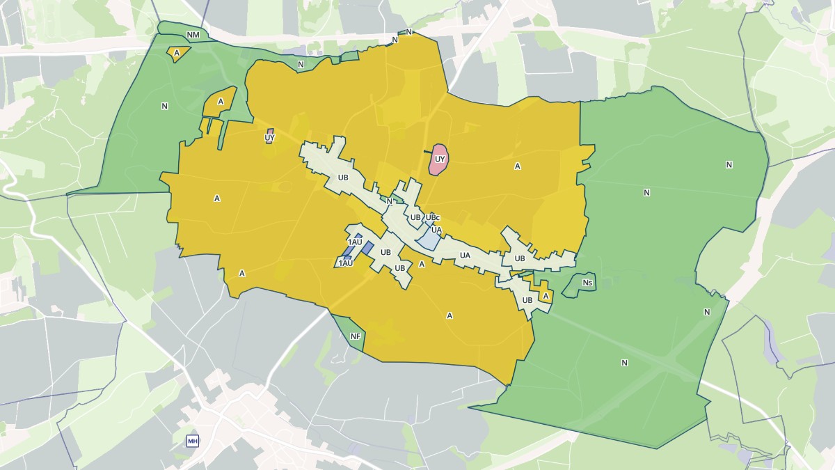 Aperçu cartographique de Vézelois, centré sur la commune