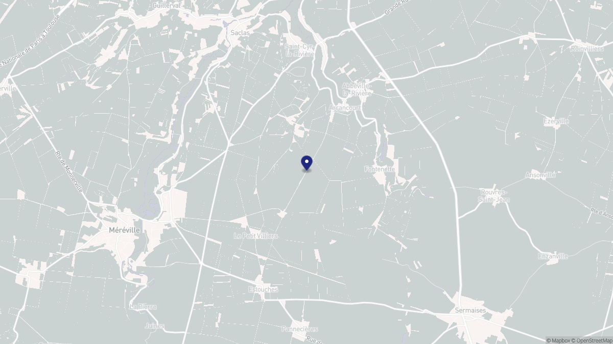 Aperçu cartographique de Arrancourt, centré sur la commune